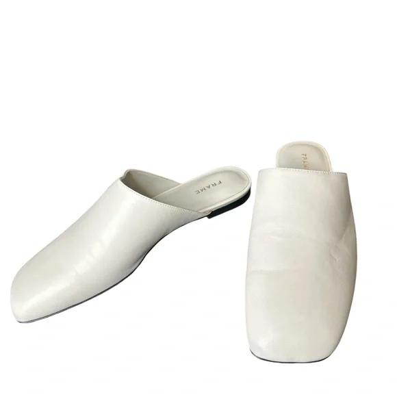 Frame La Ventura Leather Mule Slip Ons SZ 39, US 8.5 - Picture 5 of 9